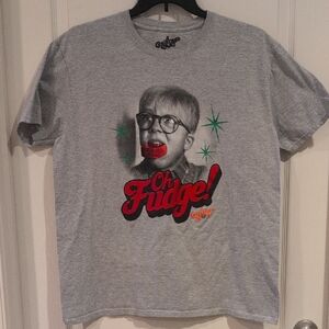 Men's A Christmas Story Gray "Oh Fudge" T-Shirt
